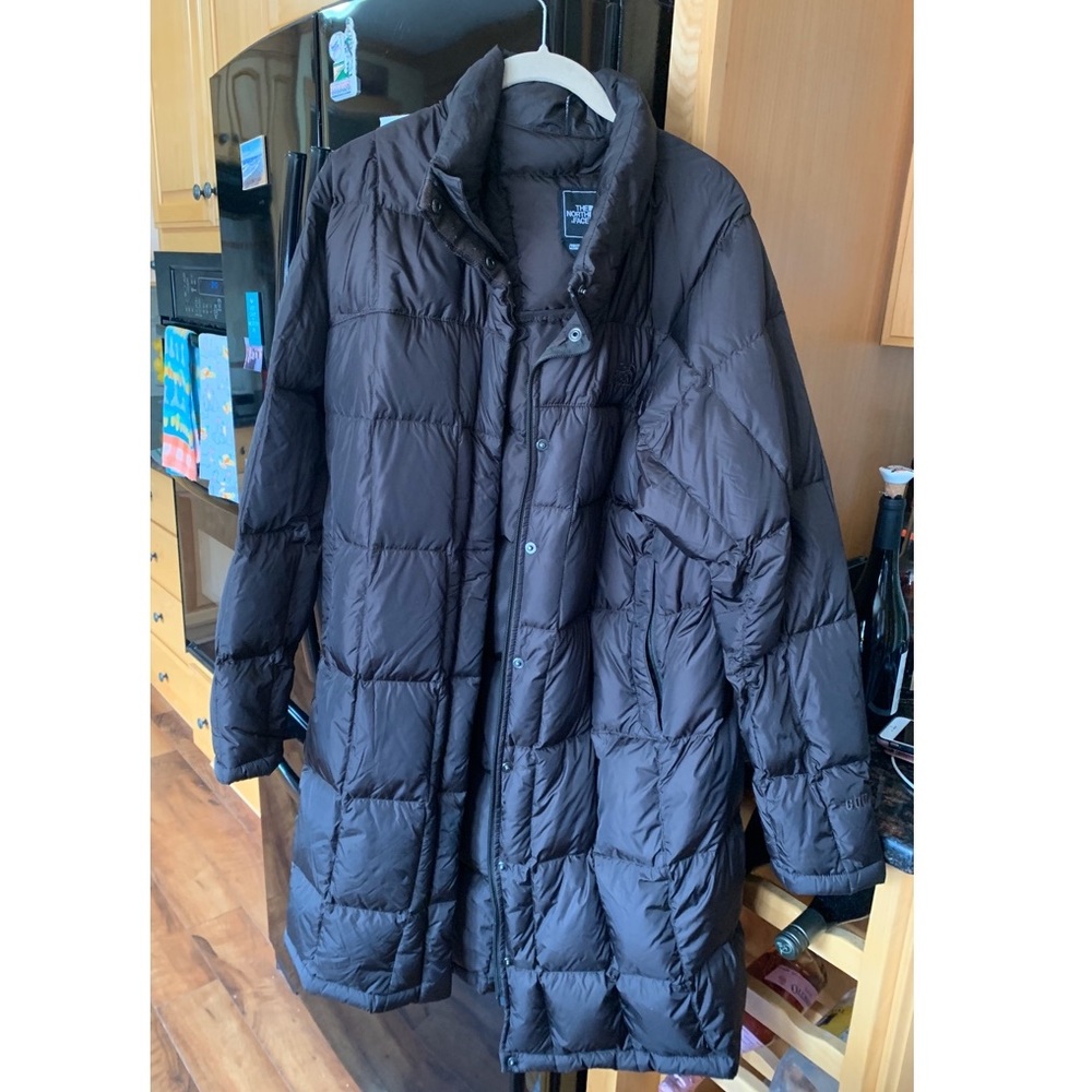 Woman’s Brown NorthFace Long Winter Jacket